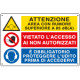 Cartello multisimbolo ATTENZIONE AREA CON RUMORE superiore EN ISO 7010
