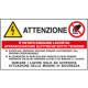 Cartello E' vietato eseguire lavori su apparecchiature elettr. ISO 7010