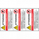 Etichetta E'vietato eseguire lavori su apparecchiature elettr. ISO 7010