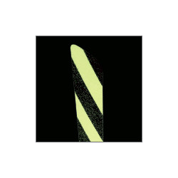 Striscia antiscivolo fotolumenescente colore giallo/nero