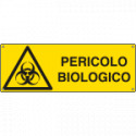 Cartello autoadesivo EasyFix pericolo biologico