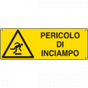 Cartello autoadesivo EasyFix pericolo di inciampo EN ISO 7010