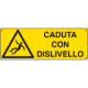 Cartello autoadesivo EasyFix caduta con dislivello EN ISO 7010