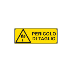 Cartello autoadesivo EasyFix pericolo di taglio EN ISO 7010