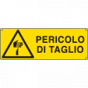 Cartello autoadesivo EasyFix pericolo di taglio EN ISO 7010