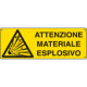 Cartello autoadesivo EasyFix att. materiale esplosivo EN ISO 7010