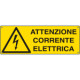 Cartello autoadesivo EasyFix attenzione corrente elettrica EN ISO 7010