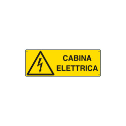 Cartello autoadesivo EasyFix cabina elettrica EN ISO 7010