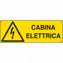 Cartello autoadesivo EasyFix cabina elettrica EN ISO 7010
