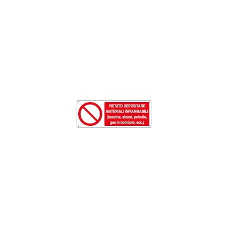 Cartello autoadesivo EasyFix vietato depositare materiali