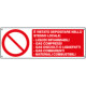 Cartello autoadesivo EasyFix vietato depositare ISO 7010