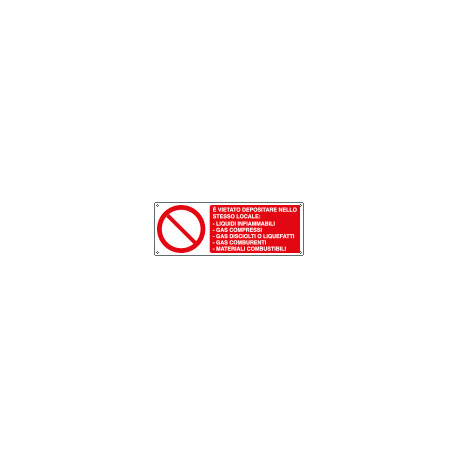 Cartello autoadesivo EasyFix vietato depositare ISO 7010