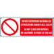 Cartello autoadesivo EasyFix vietato depositare materiali EN ISO 7010