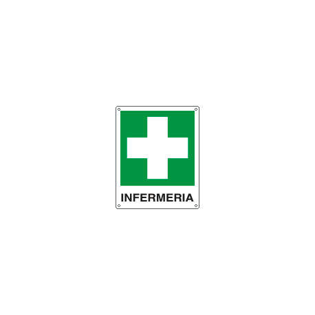 Cartello autoadesivo EasyFix emergenza infermeria UNI ISO 7010