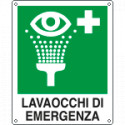 Cartello autoadesivo EasyFix lavaocchi di emergenza EN ISO 7010
