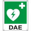 Cartello autoadesivo EasyFix defibrillatore DAE EN ISO 7010