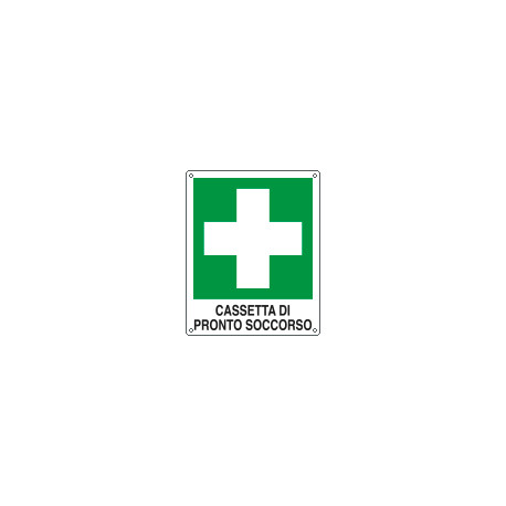 Cartello autoadesivo EasyFix cassetta pronto soccorso EN ISO 7010