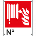 Cartello autoadesivo EasyFix lancia antincendio N. EN ISO 7010