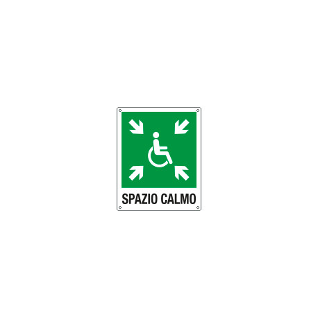 Cartello autoadesivo EasyFix spazio calmo EN ISO 7010