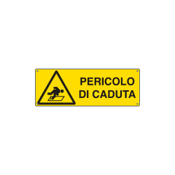 Cartello autoadesivo EasyFix pericolo di caduta