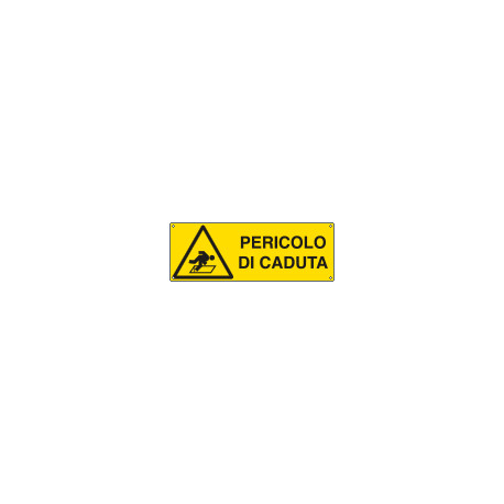 Cartello autoadesivo EasyFix pericolo di caduta