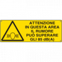 Cartello autoadesivo EasyFix attenzione in questa zona. . . .