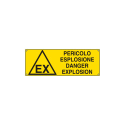 Cartello autoadesivo EasyFix "pericolo esplosione danger explosion"