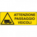 Cartello adesivo EasyFix passaggio veicoli