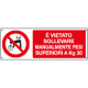 Cartello autoadesivo EasyFix vietato sollevare manualmente carichi