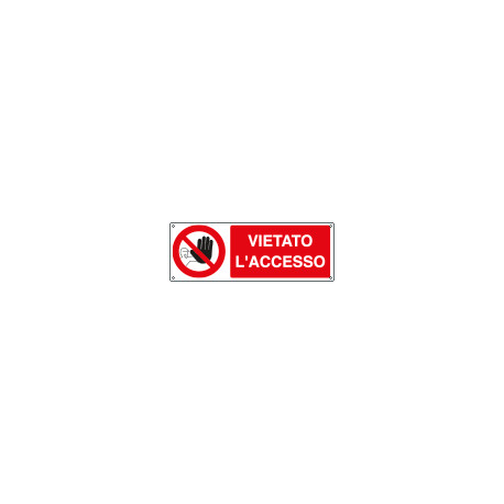 Cartello adesivo EasyFix vietato l' accesso