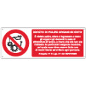 Cartello adesivo EasyFix pulire organi in moto