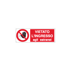 Cartello adesivo EasyFix vietato ingresso estranei