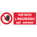 Cartello adesivo EasyFix vietato ingresso estranei