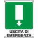 Cartello adesivo EasyFix uscita di emergenza