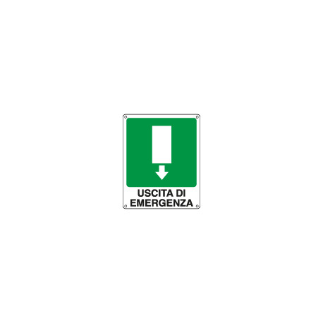 Cartello adesivo EasyFix uscita di emergenza