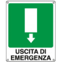Cartello adesivo EasyFix uscita di emergenza