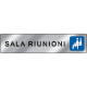 Targa alluminio specchio EasyFix SALA RIUNIONI