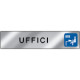 Targa alluminio specchio EasyFix UFFICI