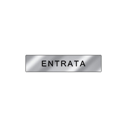 Targa alluminio specchio EasyFix ENTRATA
