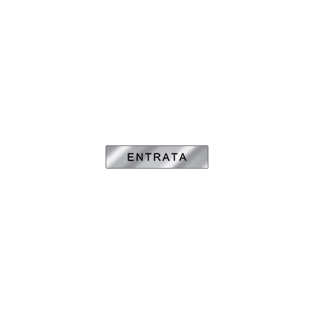 Targa alluminio specchio EasyFix ENTRATA