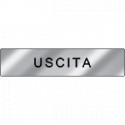 Targa alluminio specchio EasyFix USCITA