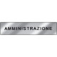 Targa alluminio specchio EasyFix AMMINISTRAZIONE