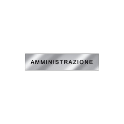 Targa alluminio specchio EasyFix AMMINISTRAZIONE