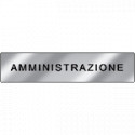 Targa alluminio specchio EasyFix AMMINISTRAZIONE