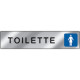 Targa alluminio specchio EasyFix TOILETTE DONNA