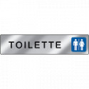 Targa alluminio specchio EasyFix TOILETTE Uomo Donna