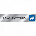 Targa alluminio specchio EasyFix SALA D'ATTESA