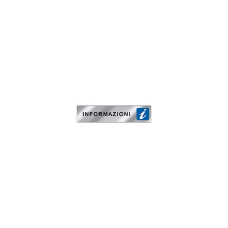 Targa alluminio specchio EasyFix INFORMAZIONI