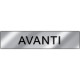 Targa alluminio specchio EasyFix avanti