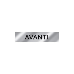 Targa alluminio specchio EasyFix avanti